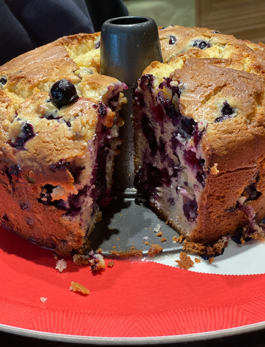 Low-Cal Blueberry Cake