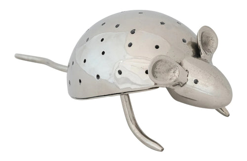 Aluminum Vintage Reproduction Mouse Toothpick Holder, Nickel Finish