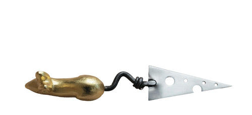 Cheese Knife w/ Cheese Shaped Blade & Mouse Shaped Handle