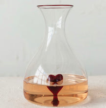 Load image into Gallery viewer, Heart Glass Decanter