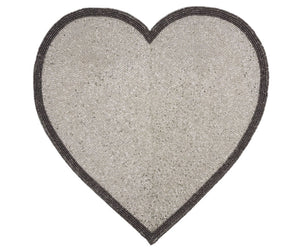 Silver Heart Placemat - Set of 4