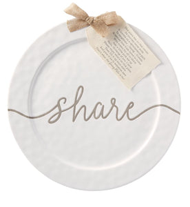 "Share" Ceramic Platter