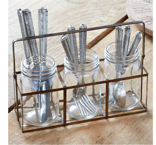 Rustic Utensil Basket