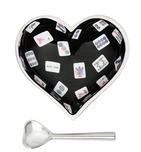 Happy Mahjong Heart with Heart Spoon