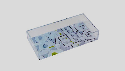 Lucite Love Big Tray