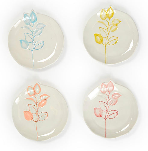 Tidbit Floral Plate Set