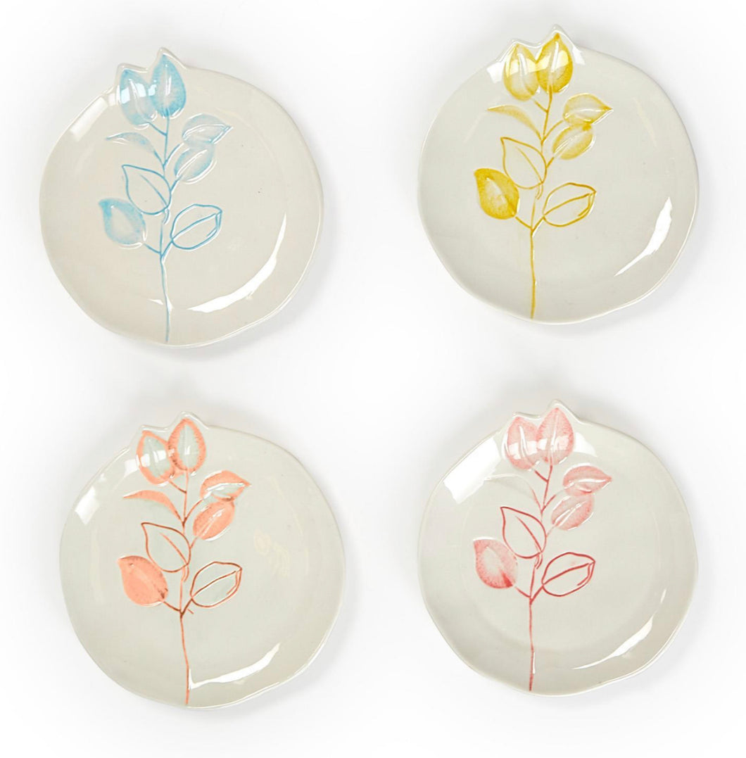 Tidbit Floral Plate Set